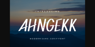 Ahngekk Font Poster 1