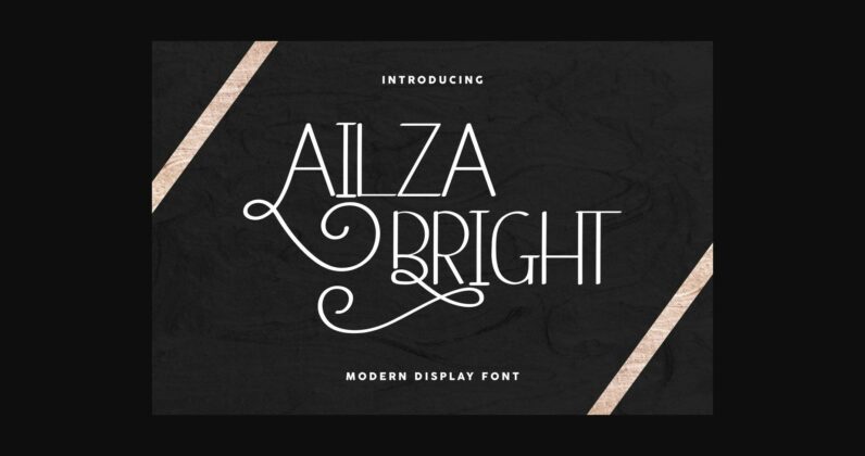 Ailza Bright Font Poster 3
