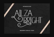 Ailza Bright Font Poster 1