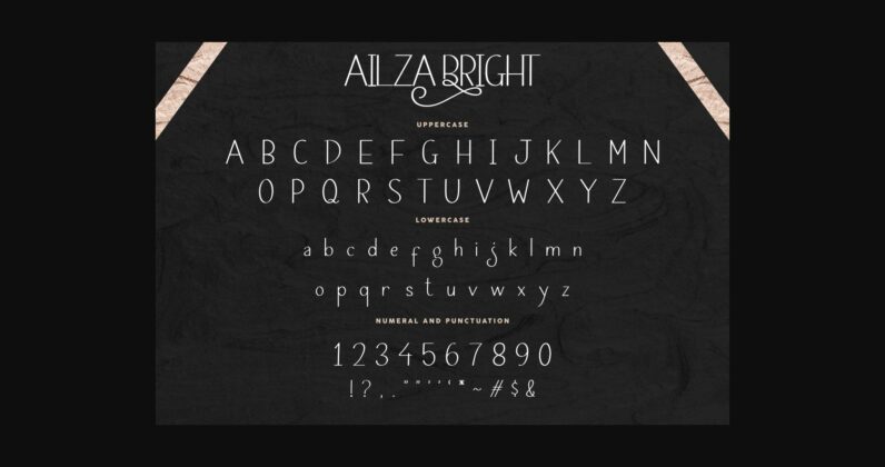 Ailza Bright Font Poster 6