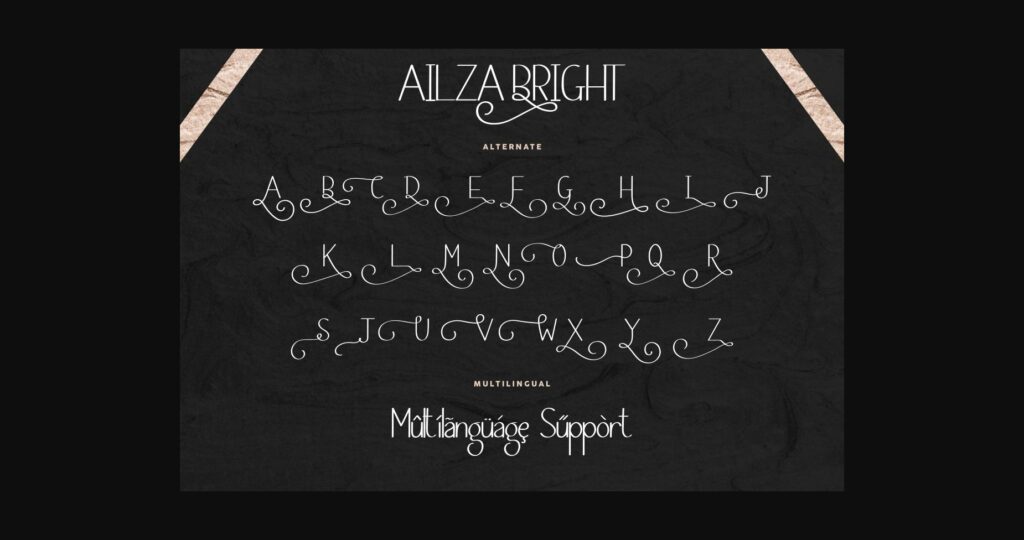 Ailza Bright Font Poster 8