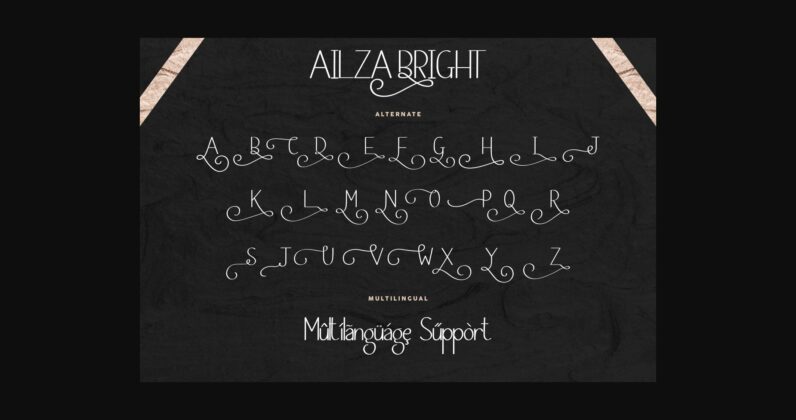 Ailza Bright Font Poster 8