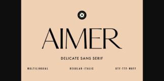 Aimer Font Poster 1