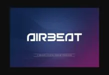 Airbeat Font Airbeat Font Poster 1