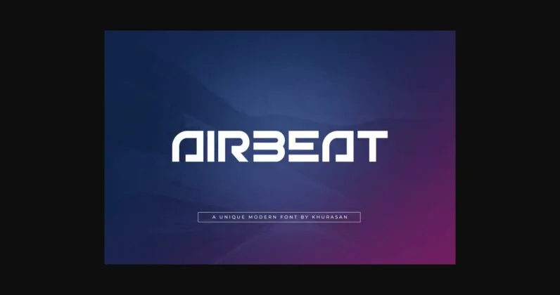 Airbeat Font Poster 1