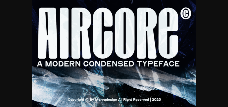 Aircore Font Poster 3