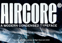 Aircore Font Poster 1