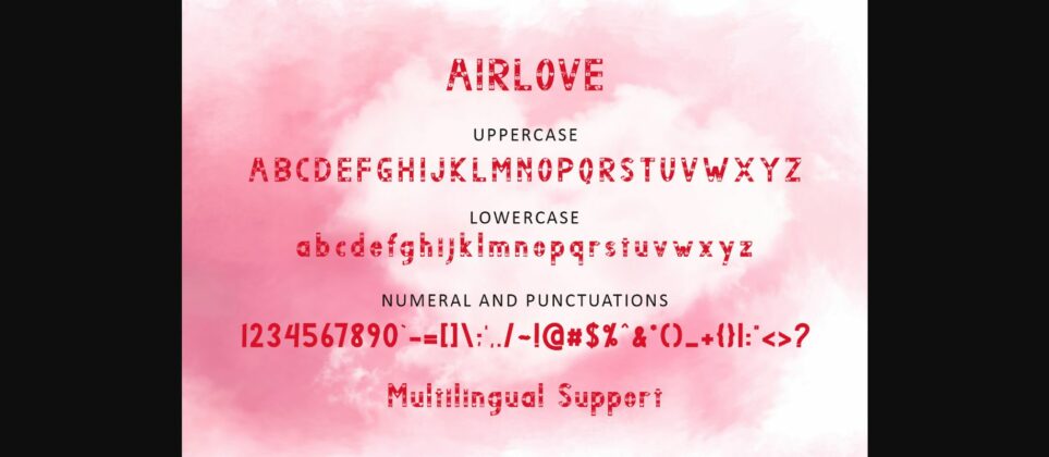 Airlove Font Poster 8