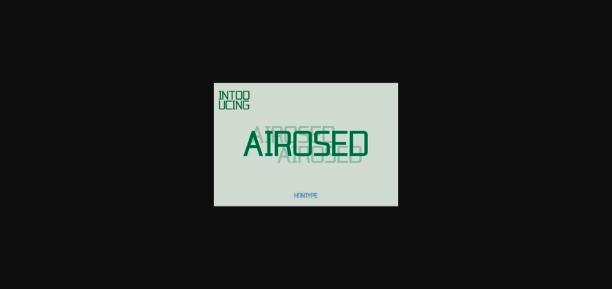Airosed Font Poster 3