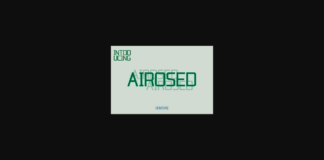 Airosed Font Poster 1