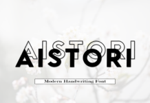 Aistori Font Aistori Font Poster 1