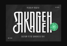 Akageeh Font Poster 1