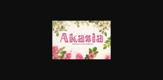 Akasia Font Poster 1