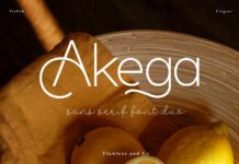 Akega Duo Font Poster 1