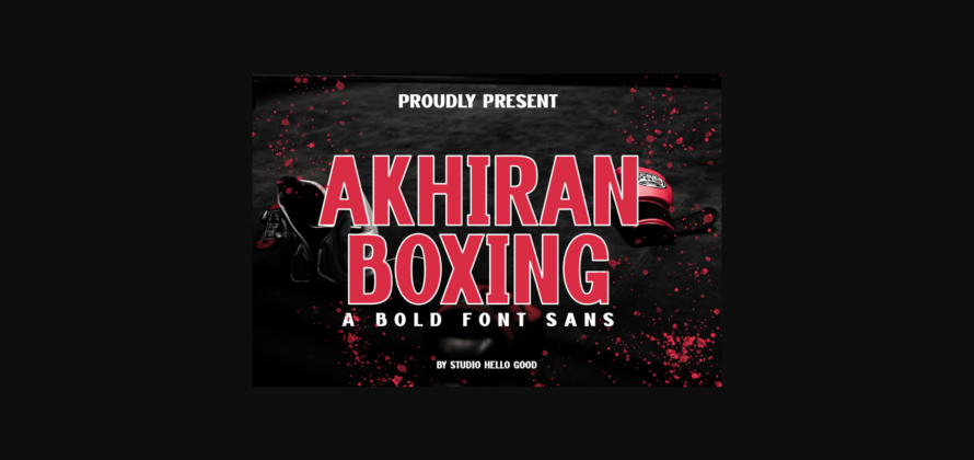 Akhiran Boxing Font Poster 3