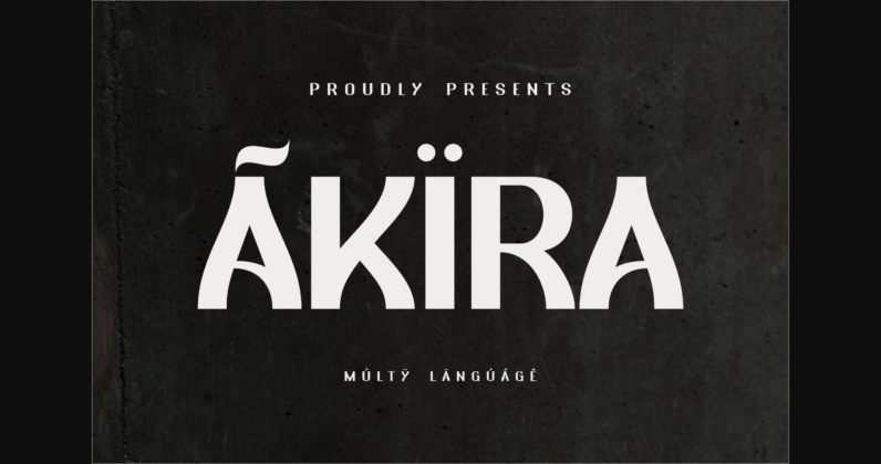 Akira Font Poster 3