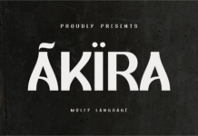 Akira Font Poster 1