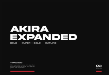 Akira Expanded Font Poster 1