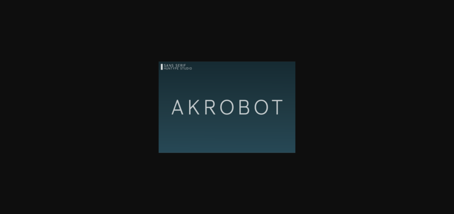 Akrobot Font Poster 1