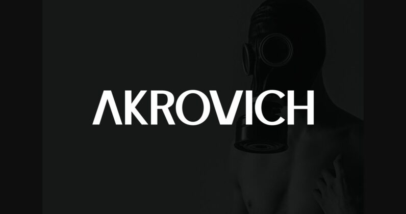 Akrovich Font Poster 3