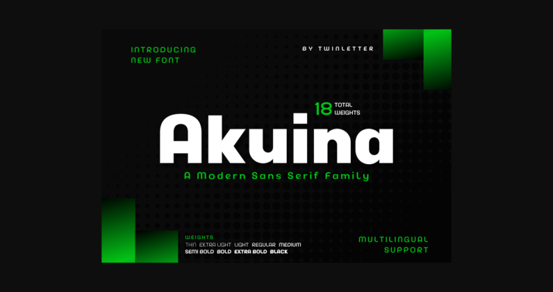 Akuina Font Poster 3