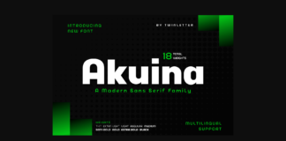 Akuina Font Poster 1