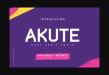 Akute Font Poster 1