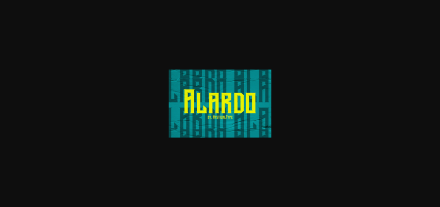 Alardo Font Poster 3