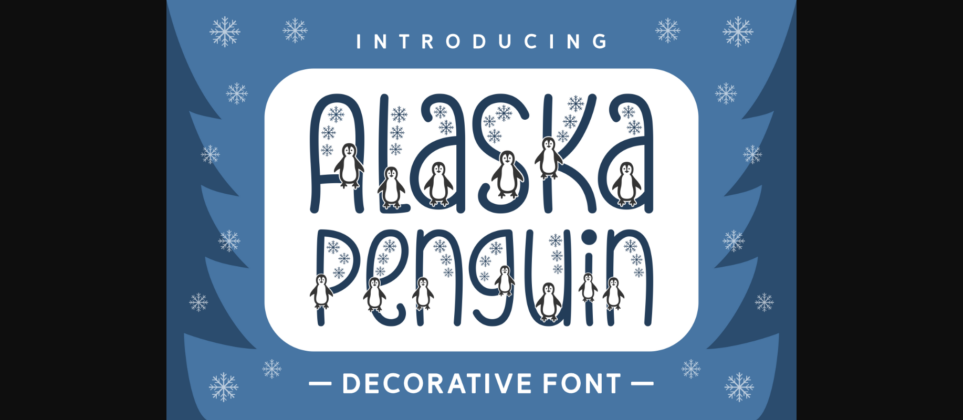 Alaska Penguin Font Poster 3