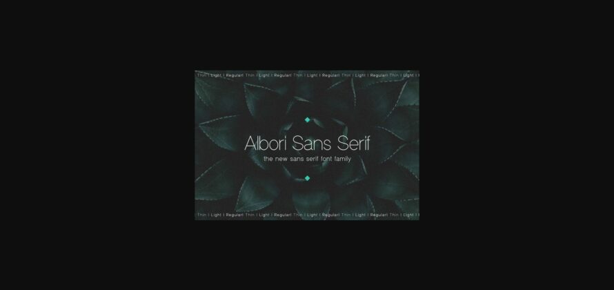 Albori Font Poster 3