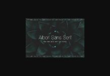 Albori Font Poster 1