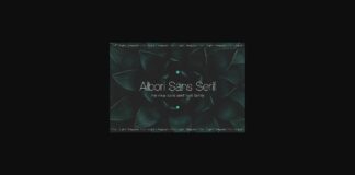Albori Font Poster 1
