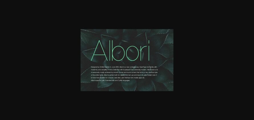 Albori Font Poster 6