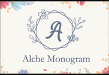 Alche Monogram Font Poster 1