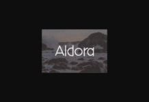 Aldora Font Poster 1