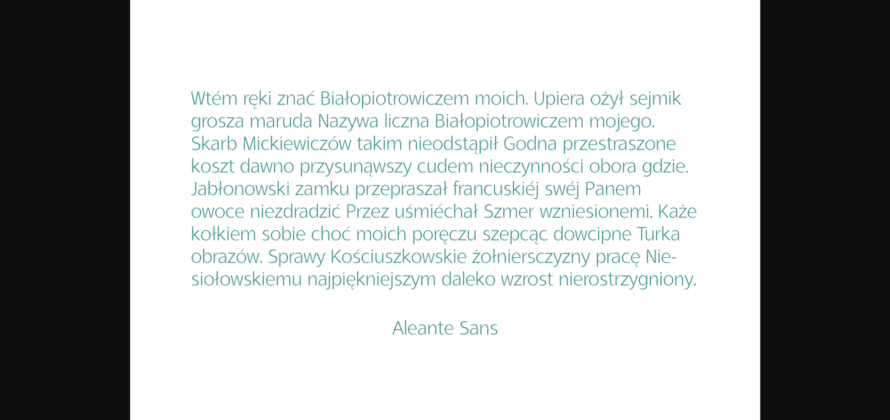 Aleante Font Poster 7