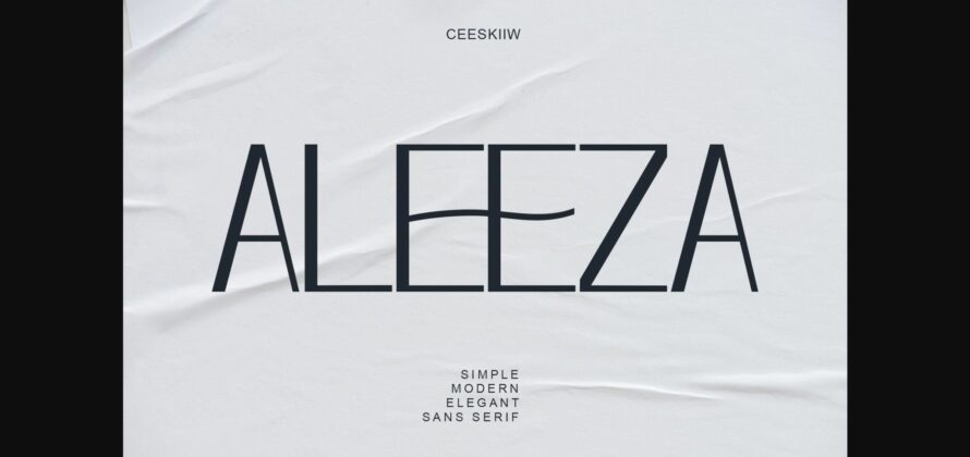 Aleeza Font Poster 3