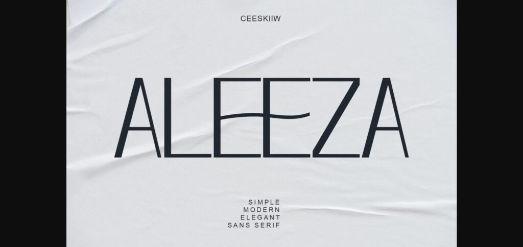 Aleeza Font Poster 1