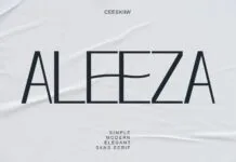 Aleeza Font Poster 1