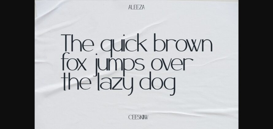 Aleeza Font Poster 9