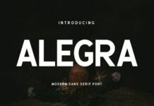 Alegra Font Poster 1