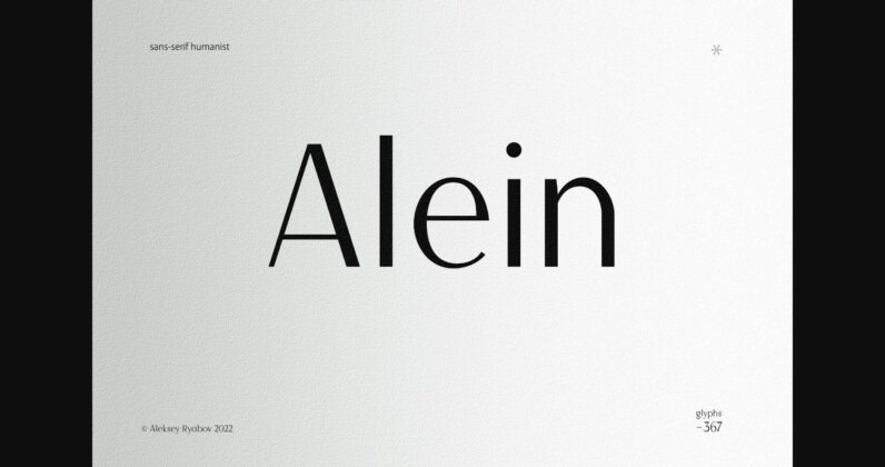 Alein Font Poster 3