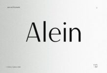 Alein Font Poster 1