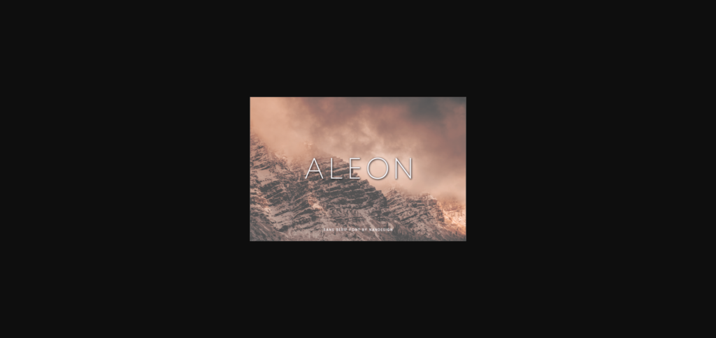 Aleon Font Poster 1