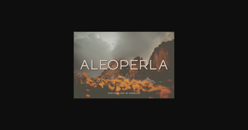 Aleoperla Font Poster 3