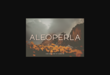 Aleoperla Font Poster 1