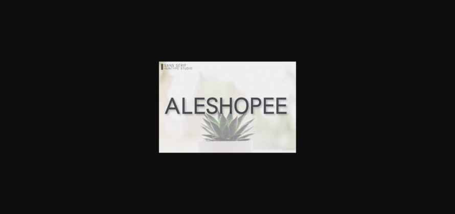 Aleshopee Font Poster 3