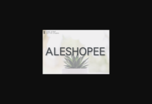 Aleshopee Font Poster 1