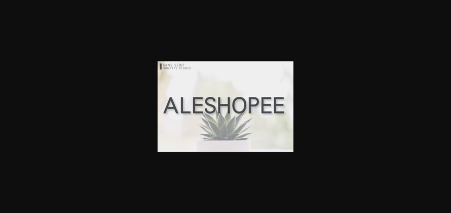 Aleshopee Font Poster 1