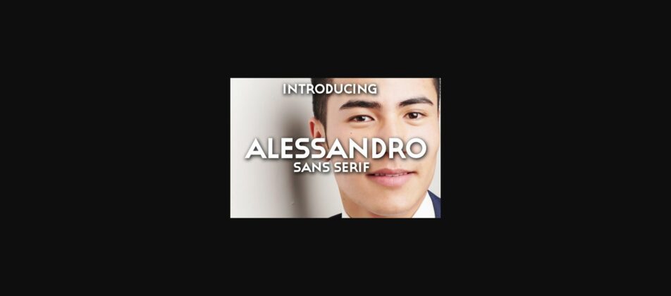 Alessandro Font Poster 3